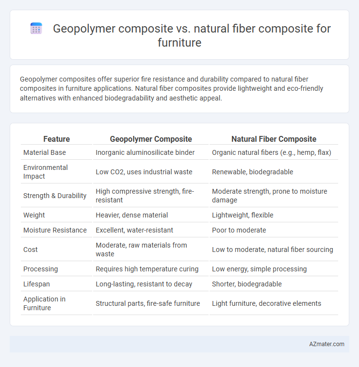 Geopolymer composite vs. natural fiber composite for furniture - What is The Difference?
