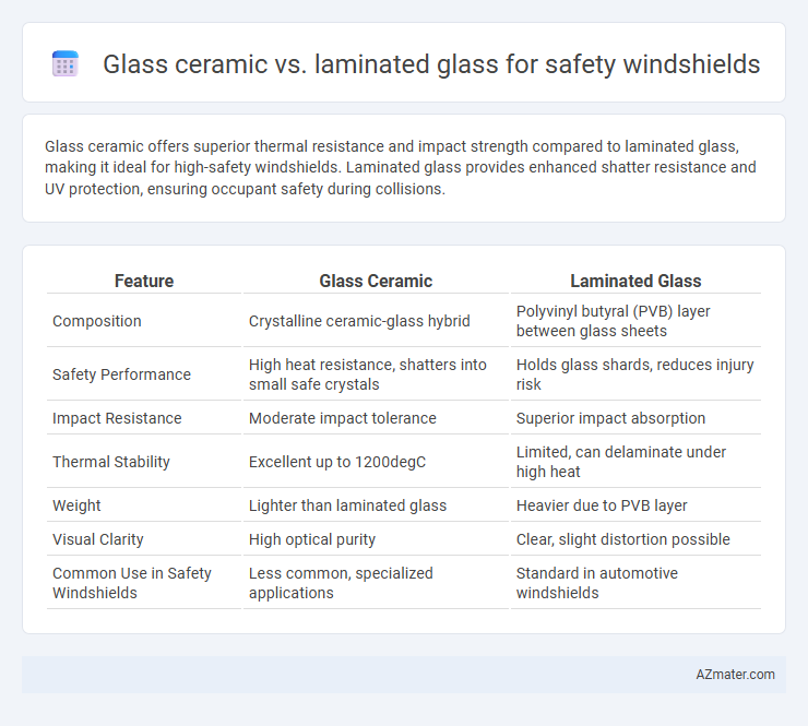Glass ceramic vs. laminated glass for safety windshields - What is The Difference?