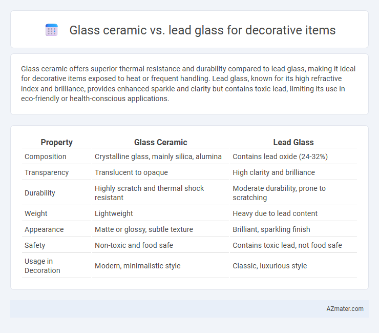 Glass ceramic vs. lead glass for decorative items - What is The Difference?
