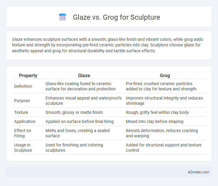 Glaze vs. Grog for Sculpture - What is The Difference?