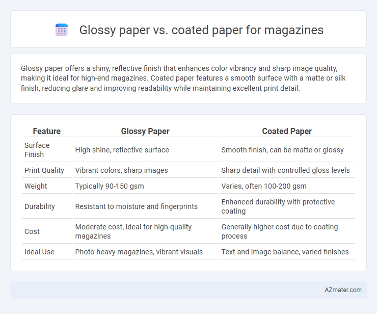 Glossy paper vs. coated paper for magazines - What is The Difference?