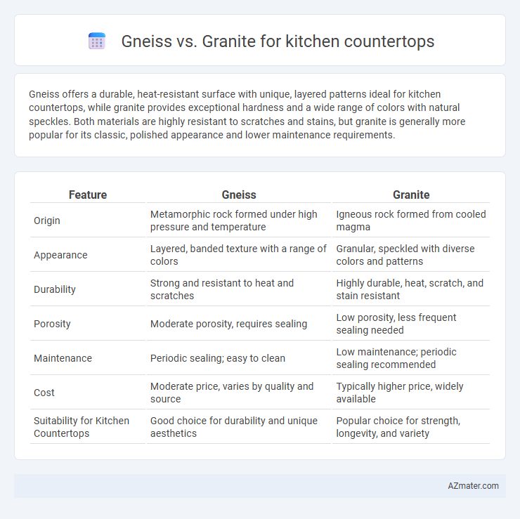 Gneiss vs. Granite for kitchen countertops - What is The Difference?