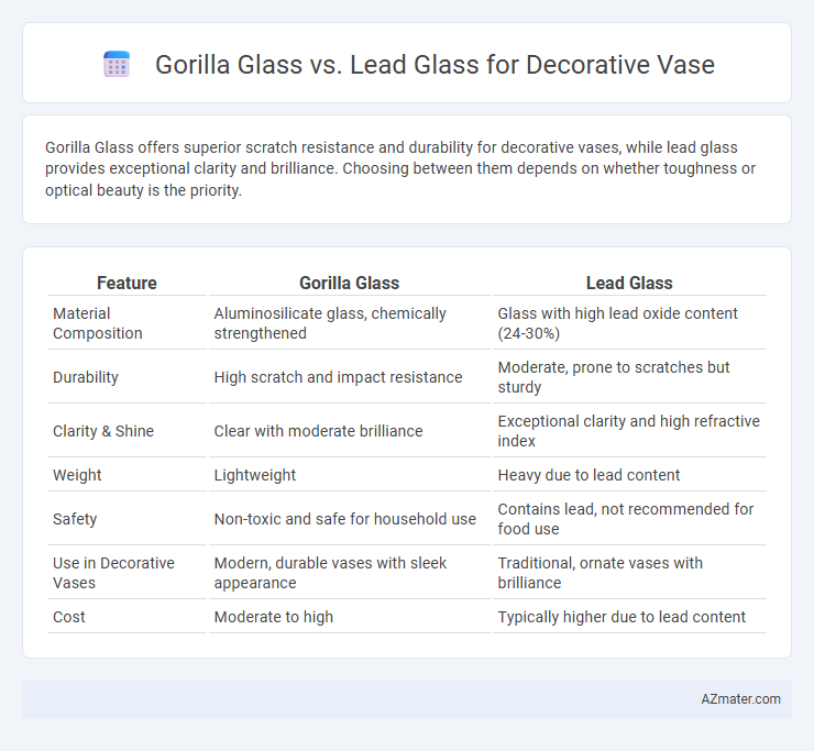 Gorilla Glass vs. Lead Glass for Decorative Vase - What is The Difference?