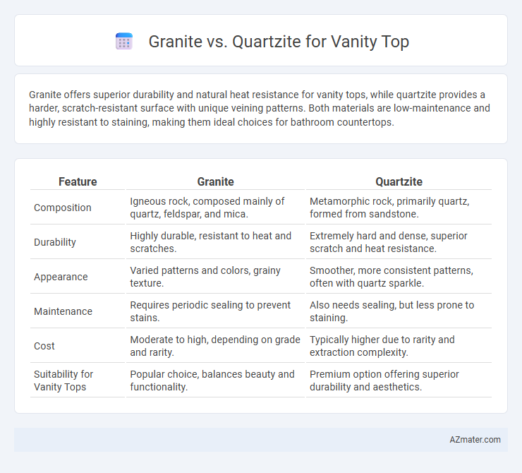 Granite vs. Quartzite for Vanity Top - What is The Difference?