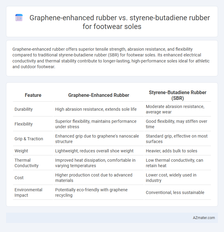 Graphene-enhanced rubber vs. styrene-butadiene rubber for footwear soles - What is The Difference?