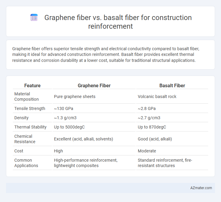 Graphene fiber vs. basalt fiber for construction reinforcement - What is The Difference?