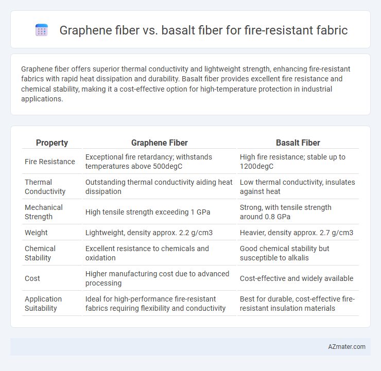 Graphene fiber vs. basalt fiber for fire-resistant fabric - What is The Difference?