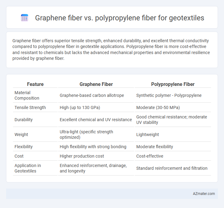 Graphene fiber vs. polypropylene fiber for geotextiles - What is The Difference?