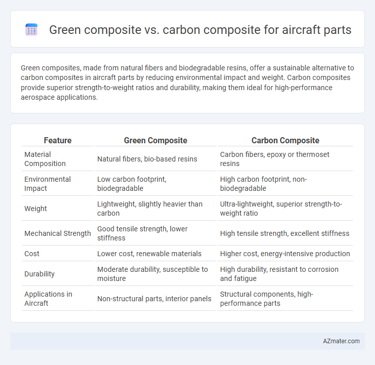 Green composite vs. carbon composite for aircraft parts - What is The Difference?