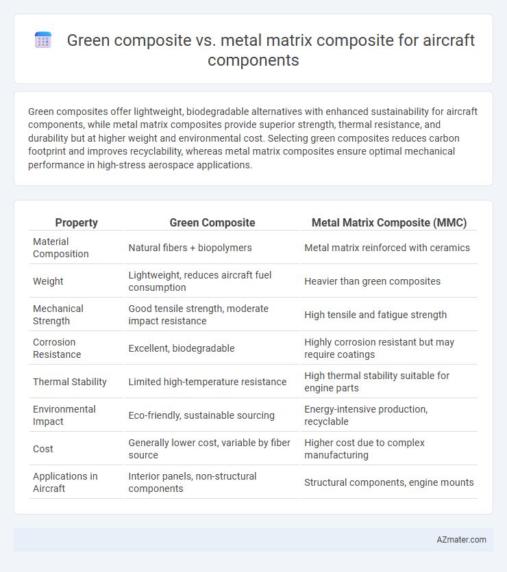 Green composite vs. metal matrix composite for aircraft components - What is The Difference?
