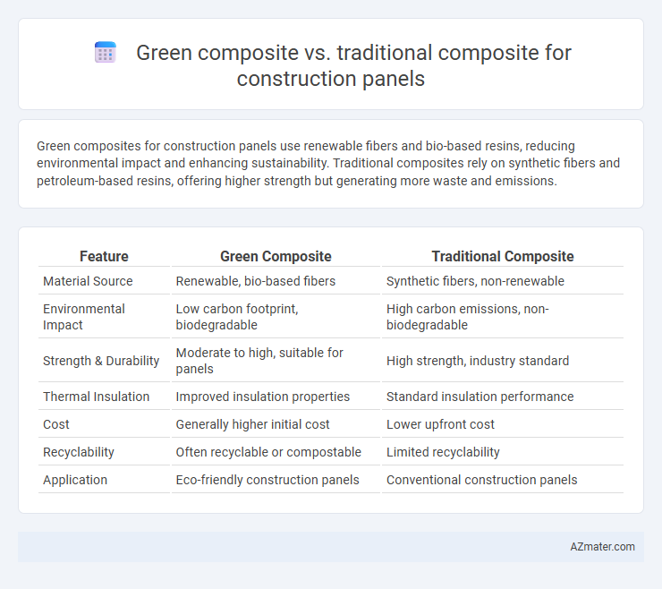 Green composite vs. traditional composite for construction panels - What is The Difference?