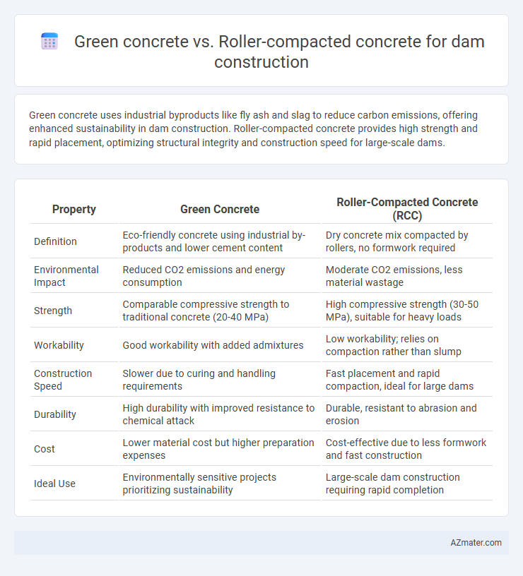 Green concrete vs. Roller-compacted concrete for dam construction - What is The Difference?