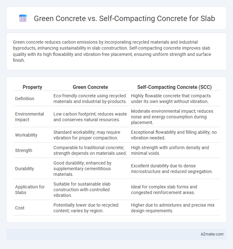Green Concrete vs. Self-Compacting Concrete for Slab - What is The Difference?