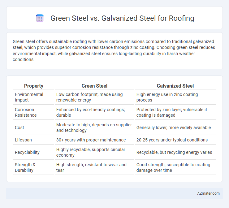 Green Steel vs. Galvanized Steel for Roofing - What is The Difference?
