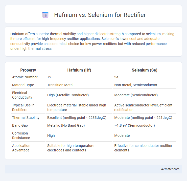 Hafnium vs. Selenium for Rectifier - What is The Difference?