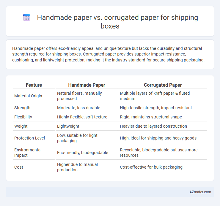 Handmade paper vs. corrugated paper for shipping boxes - What is The Difference?