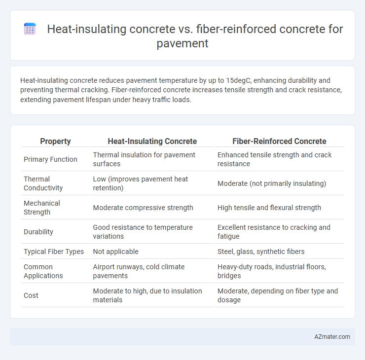 Heat-insulating concrete vs. fiber-reinforced concrete for pavement - What is The Difference?