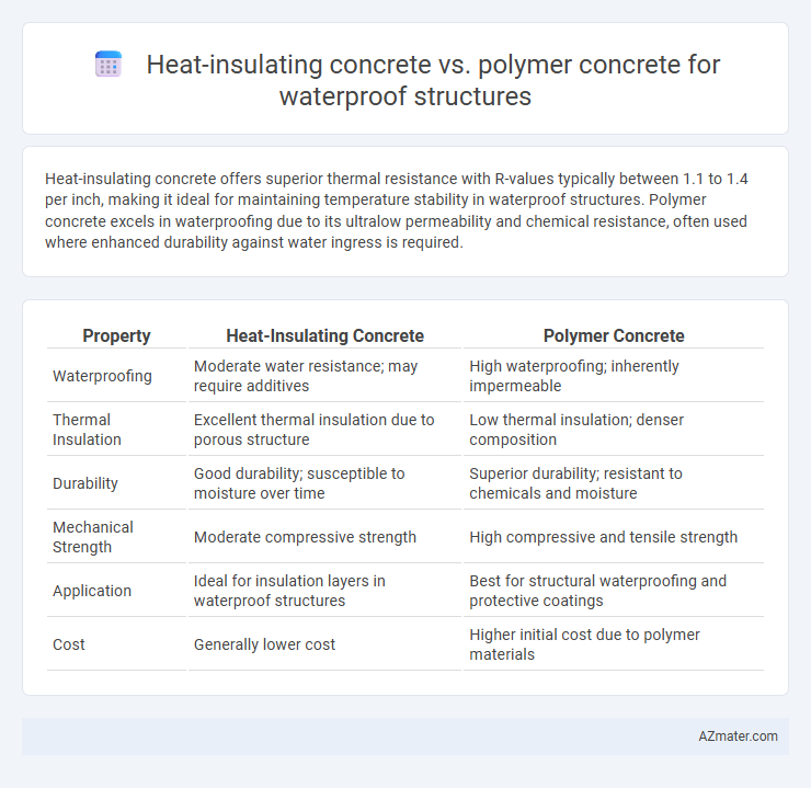 Heat-insulating concrete vs. polymer concrete for waterproof structures - What is The Difference?