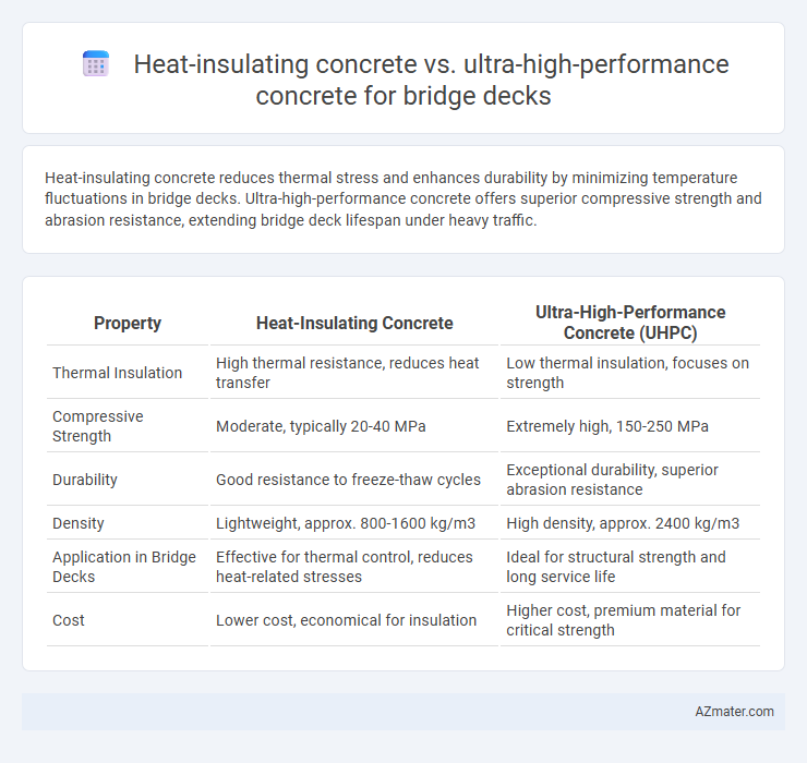 Heat-insulating concrete vs. ultra-high-performance concrete for bridge decks - What is The Difference?