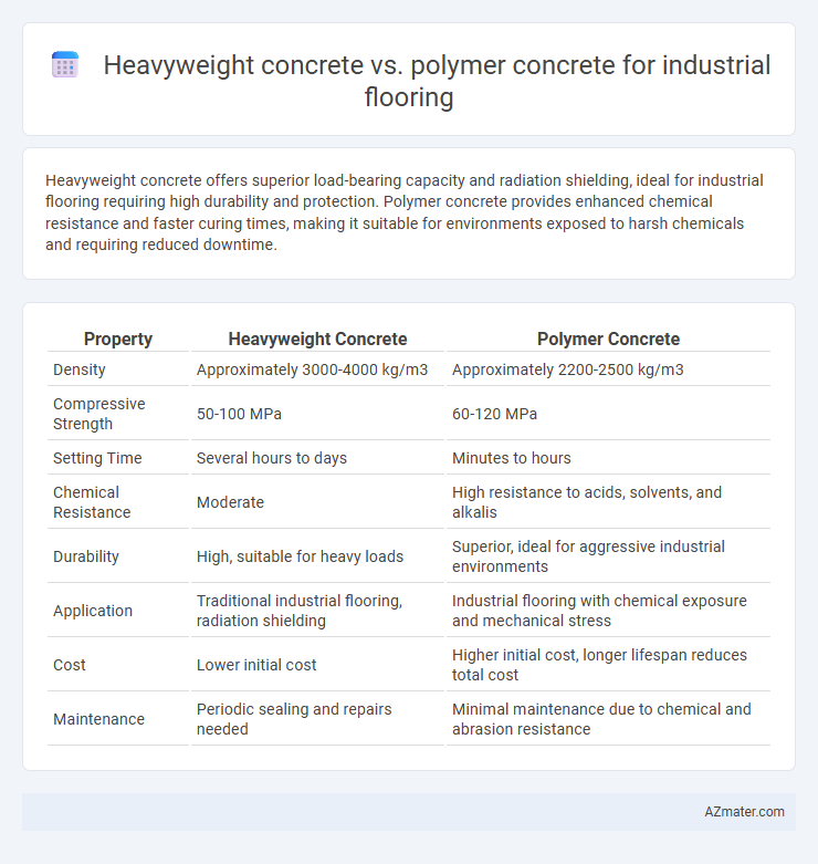 Heavyweight concrete vs. polymer concrete for industrial flooring - What is The Difference?