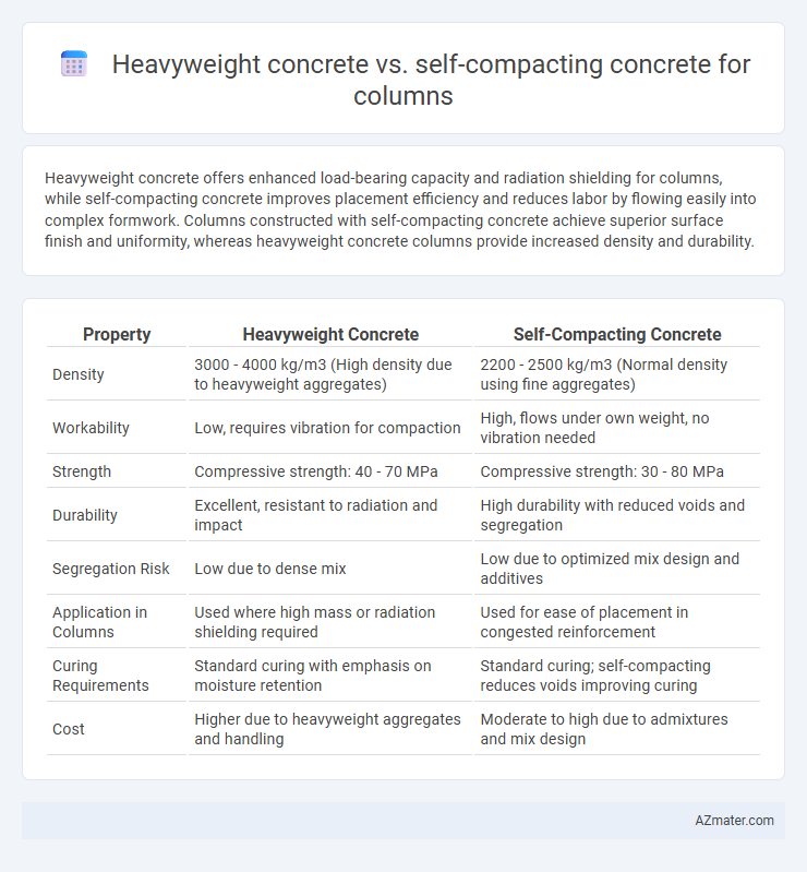 Heavyweight concrete vs. self-compacting concrete for columns - What is The Difference?