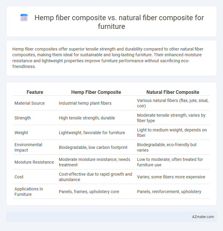 Hemp fiber composite vs. natural fiber composite for furniture - What is The Difference?