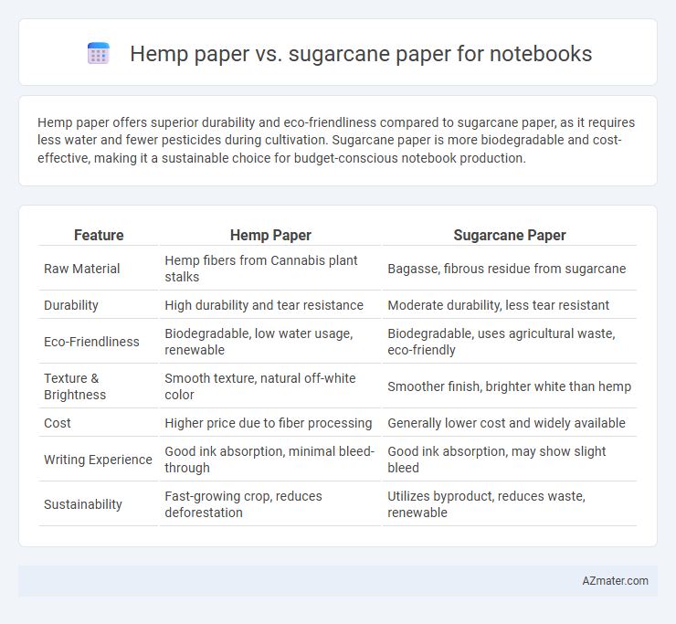 Hemp paper vs. sugarcane paper for notebooks - What is The Difference?