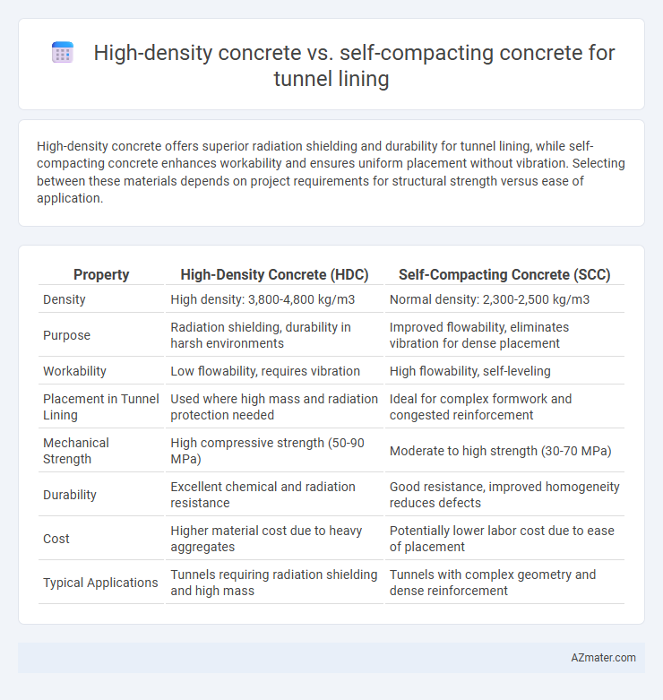 High-density concrete vs. self-compacting concrete for tunnel lining - What is The Difference?