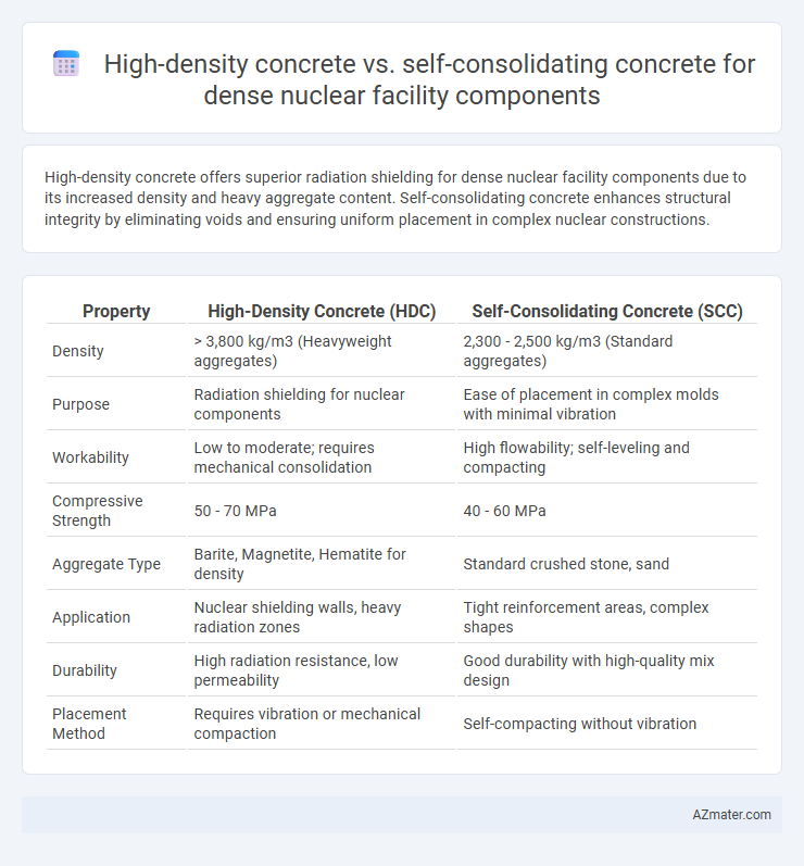 High-density concrete vs. self-consolidating concrete for dense nuclear facility components - What is The Difference?