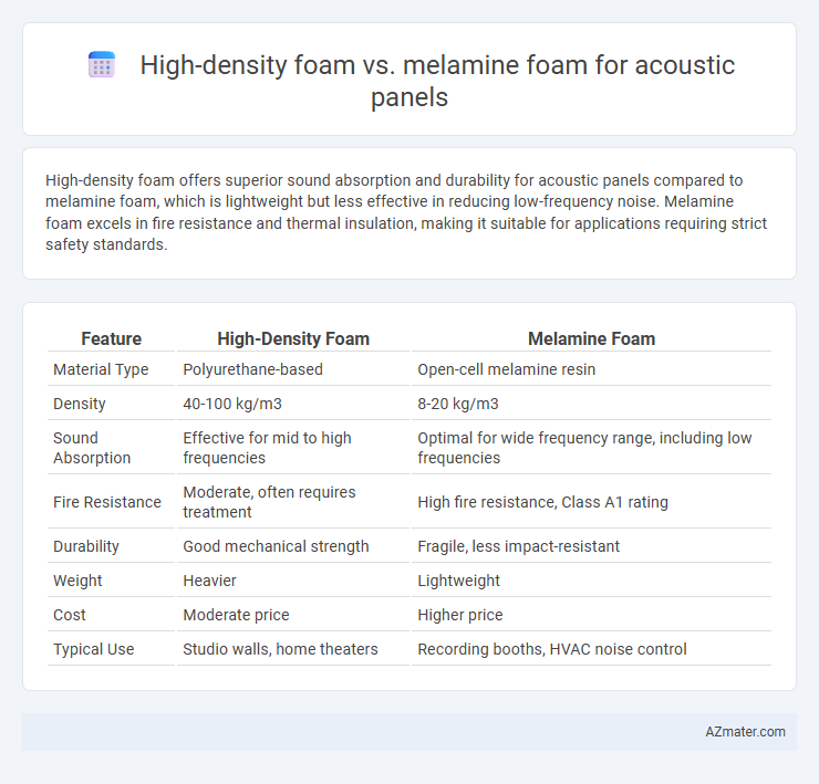 High-density foam vs. melamine foam for acoustic panels - What is The Difference?