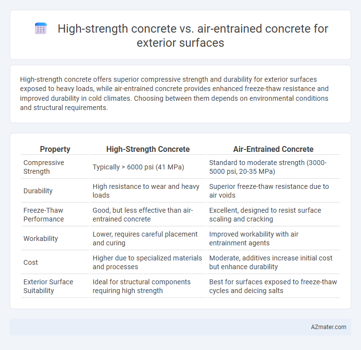 High-strength concrete vs. air-entrained concrete for exterior surfaces - What is The Difference?