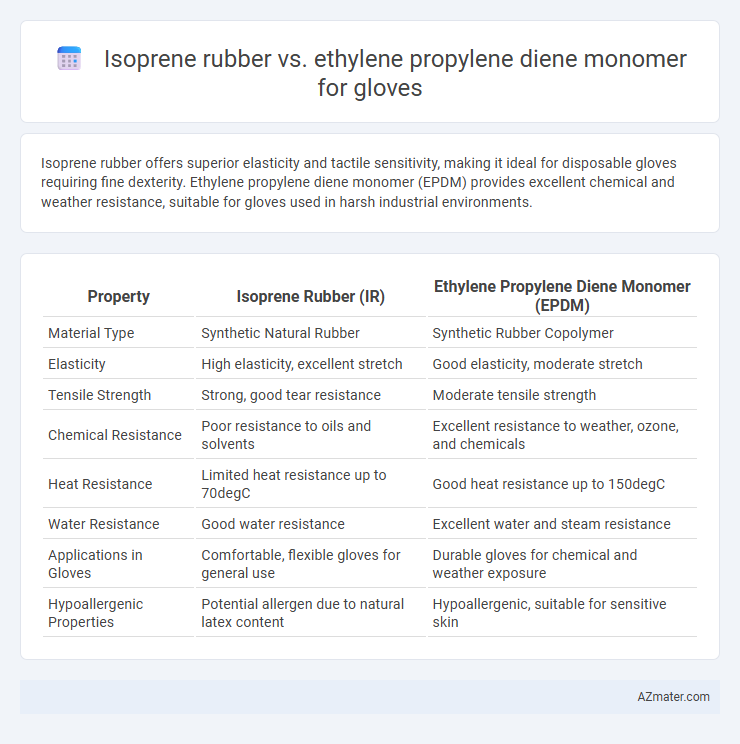Isoprene rubber vs. ethylene propylene diene monomer for gloves - What is The Difference?