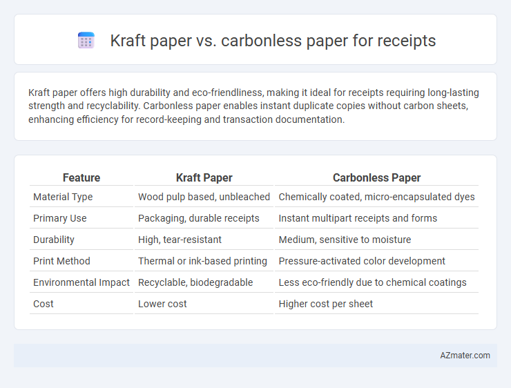 Kraft paper vs. carbonless paper for receipts - What is The Difference?