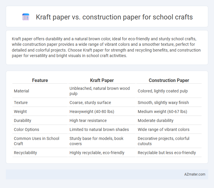 Kraft paper vs. construction paper for school crafts - What is The Difference?