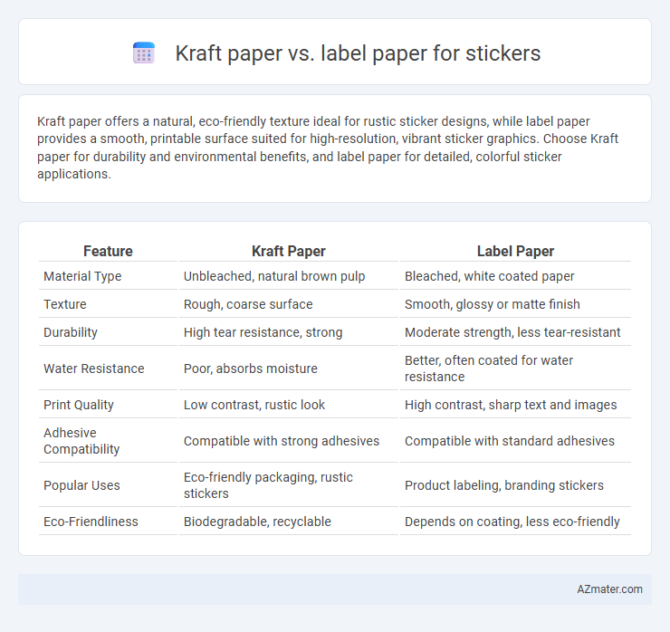 Kraft paper vs. label paper for stickers - What is The Difference?