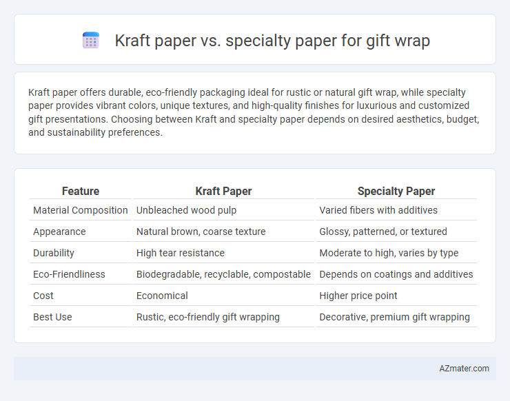 Kraft paper vs. specialty paper for gift wrap - What is The Difference?