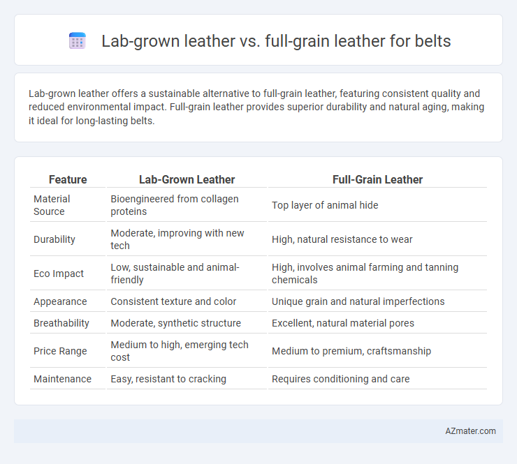 Lab-grown leather vs. full-grain leather for belts - What is The Difference?
