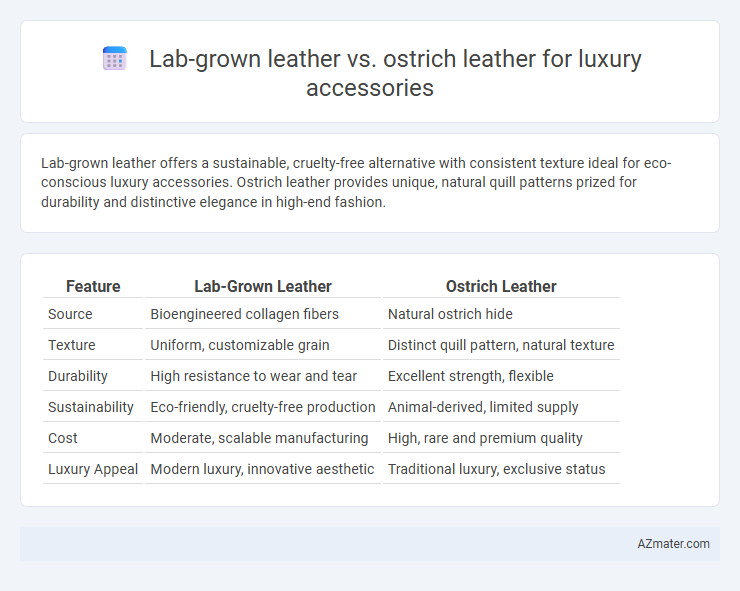 Lab-grown leather vs. ostrich leather for luxury accessories - What is The Difference?