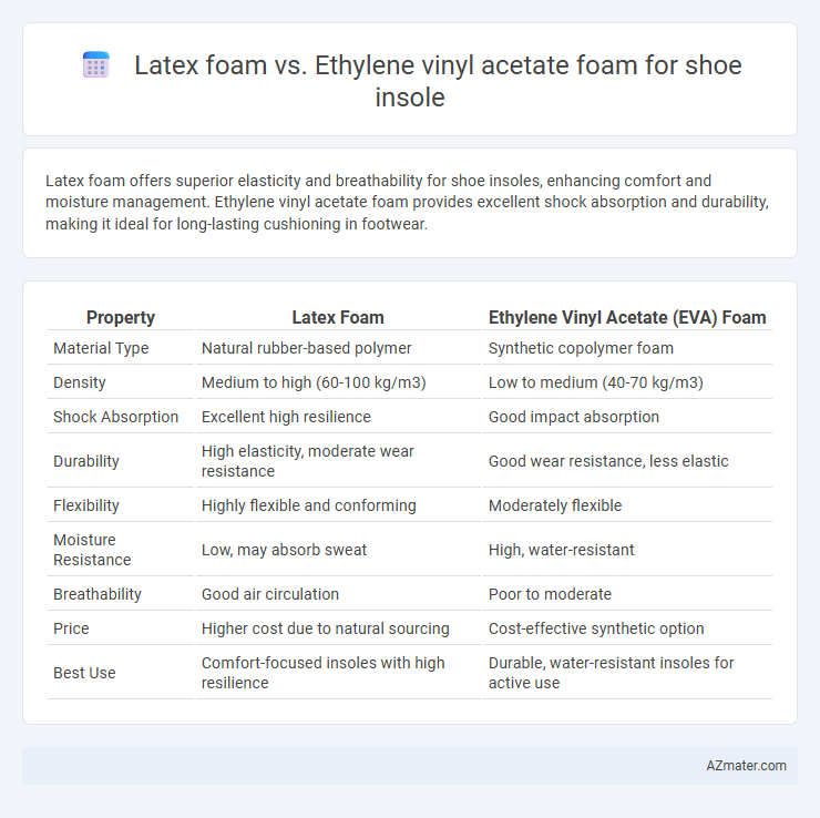 Latex foam vs. Ethylene vinyl acetate foam for shoe insole - What is The Difference?