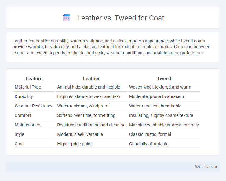 Leather vs. Tweed for Coat - What is The Difference?