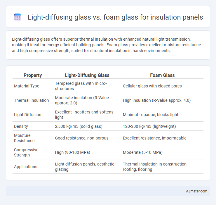 Light-diffusing glass vs. foam glass for insulation panels - What is The Difference?