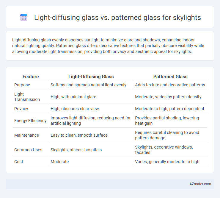 Light-diffusing glass vs. patterned glass for skylights - What is The Difference?
