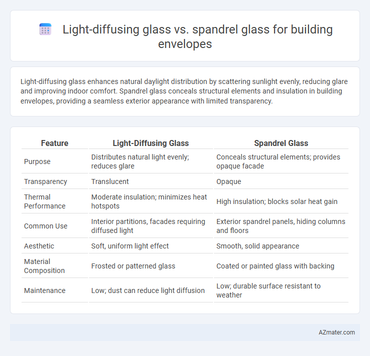 Light-diffusing glass vs. spandrel glass for building envelopes - What is The Difference?