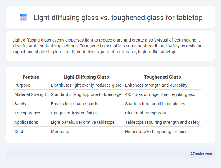 Light-diffusing glass vs. toughened glass for tabletop - What is The Difference?
