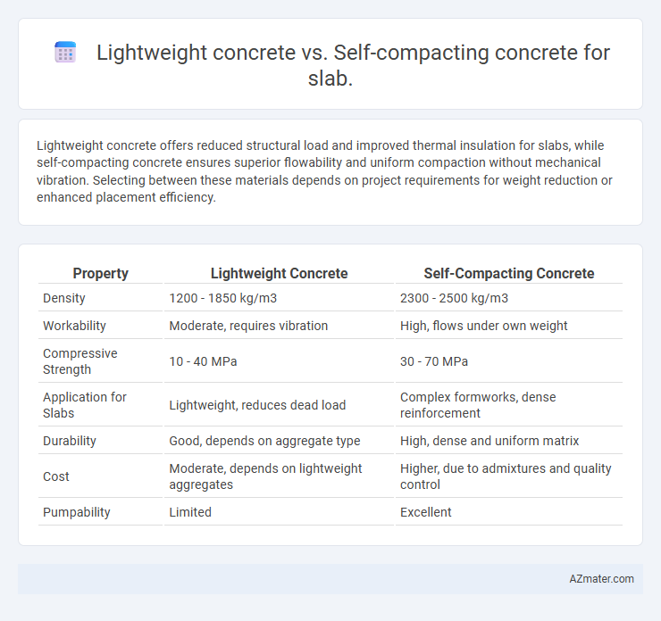 Lightweight concrete vs. Self-compacting concrete for slab. - What is The Difference?