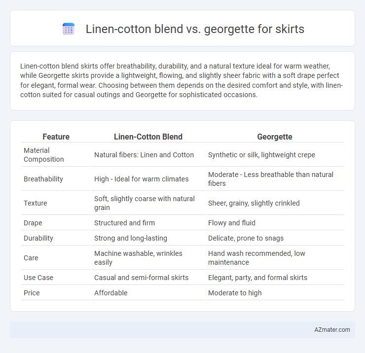 Linen-cotton blend vs. georgette for skirts - What is The Difference?