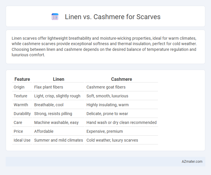 Linen vs. Cashmere for Scarves - What is The Difference?