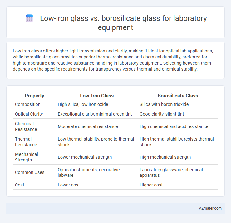 Low-iron glass vs. borosilicate glass for laboratory equipment - What is The Difference?