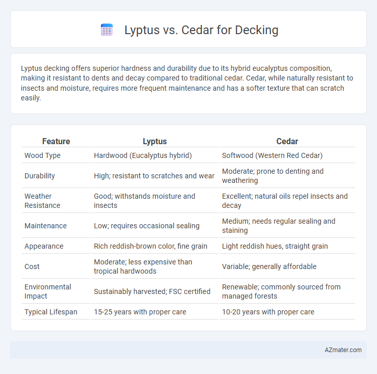 Lyptus vs. Cedar for Decking - What is The Difference?