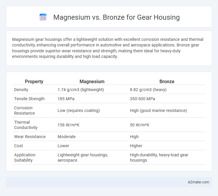 Magnesium vs. Bronze for Gear Housing - What is The Difference?